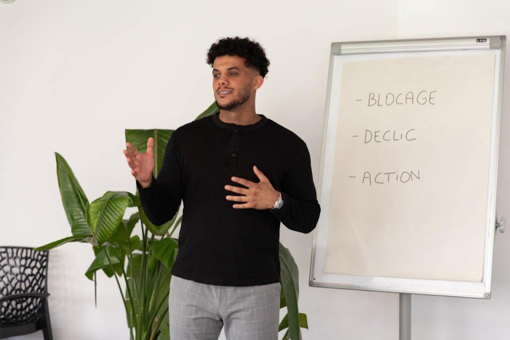 Coach en séance de coaching individuel